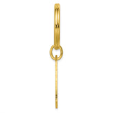 Gold-plated Kelly Waters Cross Engraveable Key Ring